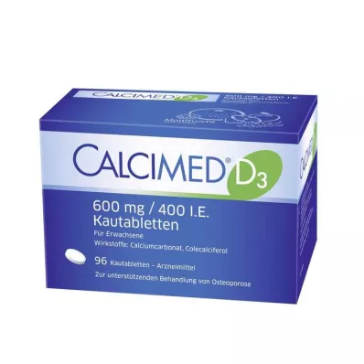 Calcimed D3 600 mg / 400 IU chewable tablets, 96 pcs Calcimed D3 600 mg / 400 IU chewable tablets, 96 pcs