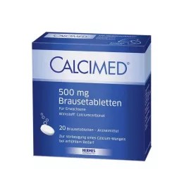 CALCIMED 500 mg Effervescent Tablets, 20 pcs