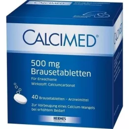 CALCIMED 500 mg Effervescent Tablets, 40 pcs
