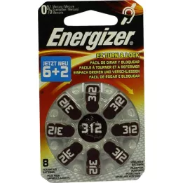 ENERGIZER Hearing aid battery 312, 8 pcs