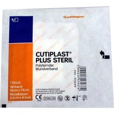 CUTIPLAST Plus sterile 7.8x10 cm dressing, 1 pc