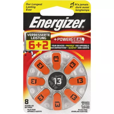 ENERGIZER Hearing aid battery 13, 8 pcs