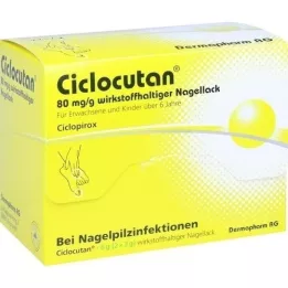 CICLOCUTAN 80 mg/g active ingredient nail varnish, 6 g