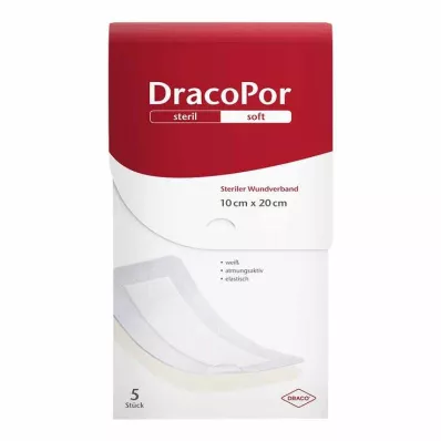DRACOPOR Wound dressing 10x20 cm sterile, 5 pcs DRACOPOR Wound dressing 10x20 cm sterile, 5 pcs