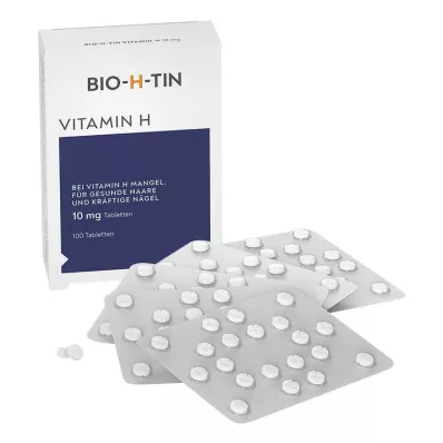BIO-H-TIN Vitamin H 10 mg tablets, 100 pcs BIO-H-TIN Vitamin H 10 mg tablets, 100 pcs