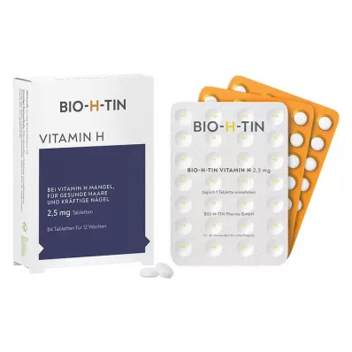 BIO-H-TIN Vitamin H 2.5 mg for 12 weeks tablets, 84 pcs BIO-H-TIN Vitamin H 2.5 mg for 12 weeks tablets, 84 pcs