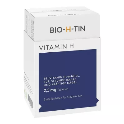 BIO-H-TIN Vitamin H 2.5 mg tablets, 2X84 pcs
