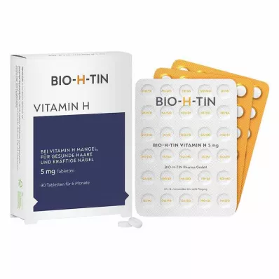 BIO-H-TIN Vitamin H 5 mg for 6 months tablets, 90 pcs BIO-H-TIN Vitamin H 5 mg for 6 months tablets, 90 pcs
