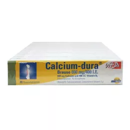CALCIUM DURA Vit D3 Effervescent 600 mg/400 I.U., 120 pcs