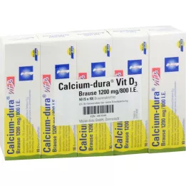 CALCIUM DURA Vit D3 Effervescent 1200 mg/800 I.U., 50 pcs
