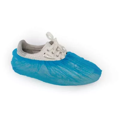 EINMAL ÜBERSCHUHE Plastic blue, 10 pc