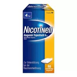 NICOTINELL Chewing gum tropical fruit 4 mg, 96 pcs