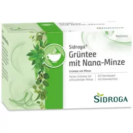 SIDROGA Wellness Green Tea w. Nana Mint Filter Pouch, 20X1.5 g