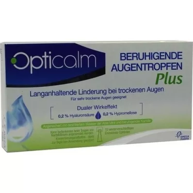 OPTICALM Soothing Eye Drops Plus in Single Dose, 10X0.5 ml