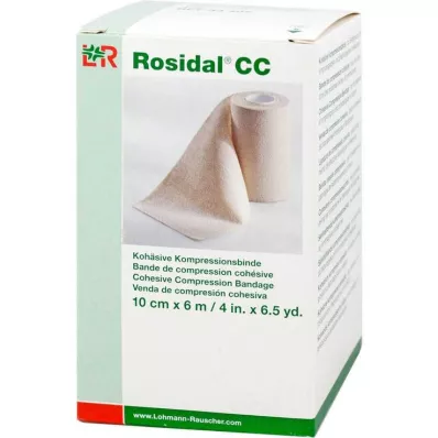 ROSIDAL CC Cohesive compression bandage 10 cm x 6 m, 1 pc ROSIDAL CC Cohesive compression bandage 10 cm x 6 m, 1 pc