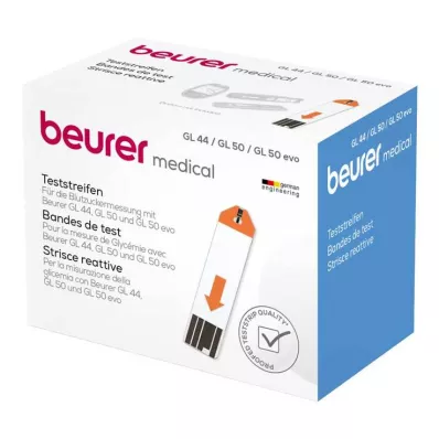 BEURER GL44/GL50 blood glucose test strips, 100 pcs BEURER GL44/GL50 blood glucose test strips, 100 pcs