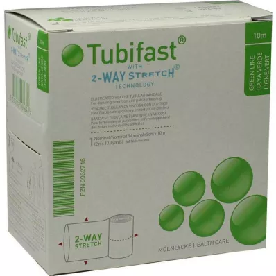 TUBIFAST 2-Way Stretch 5 cmx10 m green, 1 pc