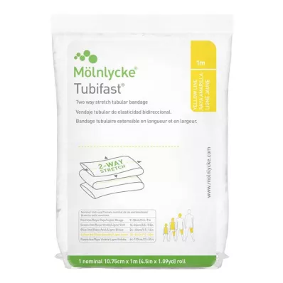 TUBIFAST 2-Way Stretch 10.75 cmx1 m yellow, 1 pc