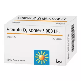 VITAMIN D3 KÖHLER 2,000 I.U. capsules, 60 pcs