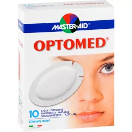 OPTOMED Eye compresses sterile self-adhesive, 10 pcs