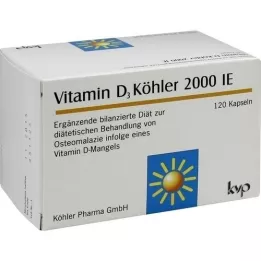 VITAMIN D3 KÖHLER 2,000 I.U. capsules, 120 pcs