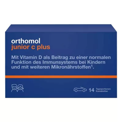 Orthomol Junior C plus chewable tablets mandarin orange, 14 pcs