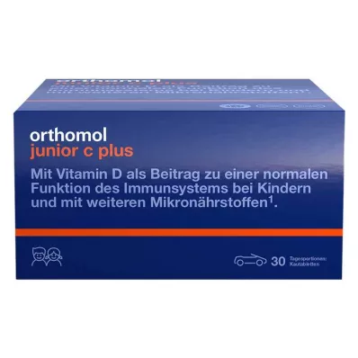 ORTHOMOL Junior C plus chewable tablet tangerine/orange, 30 pcs