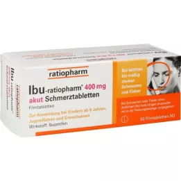 IBU-RATIOPHARM 400 mg akut Schmerztbl.Filmtabl., 50 pcs