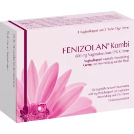 FENIZOLAN Combi 600 mg vaginal ovulum+2% cream, 1 p