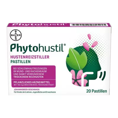 Phytohustil cough suppressant pastilles, 20 pcs