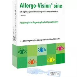 ALLERGO-VISION sine 0.25 mg/ml AT in single dose, 10X0.4 ml