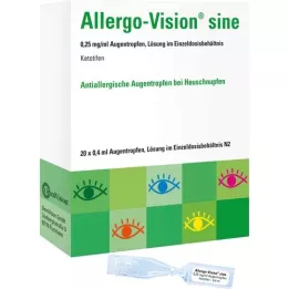 ALLERGO-VISION sine 0.25 mg/ml AT in single dose, 20X0.4 ml