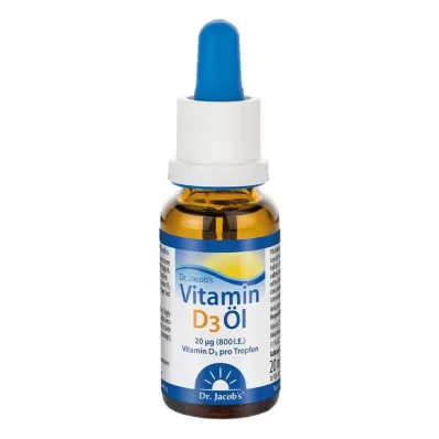 Vitamin D3 oil Dr.Jacobs drops, 20 ml Vitamin D3 oil Dr.Jacobs drops, 20 ml