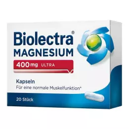 BIOLECTRA Magnesium 400 mg ultra capsules, 20 pcs