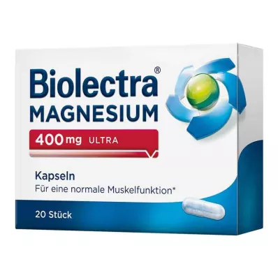 BIOLECTRA Magnesium 400 mg ultra capsules, 20 pcs BIOLECTRA Magnesium 400 mg ultra capsules, 20 pcs