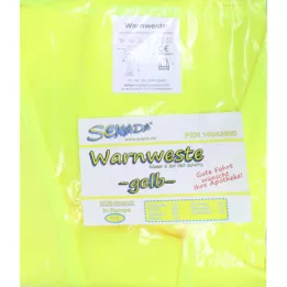 SENADA High visibility waistcoat yellow in bag, 1 pc