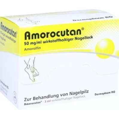 AMOROCUTAN 50 mg/ml nail varnish containing active substance, 3 ml