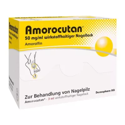 AMOROCUTAN 50 mg/ml nail varnish containing active substance, 3 ml