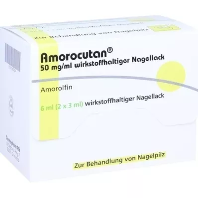 AMOROCUTAN 50 mg/ml nail varnish containing active substance, 6 ml