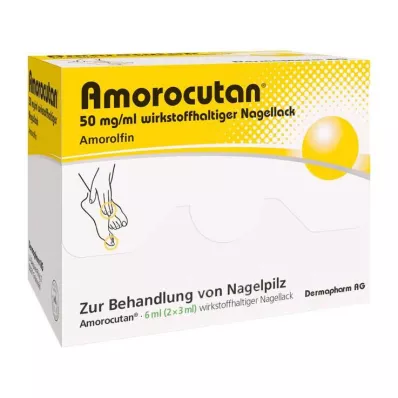 AMOROCUTAN 50 mg/ml nail varnish containing active substance, 6 ml