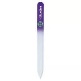 APOLINE Nail file glass 14 cm purple, 1 pc