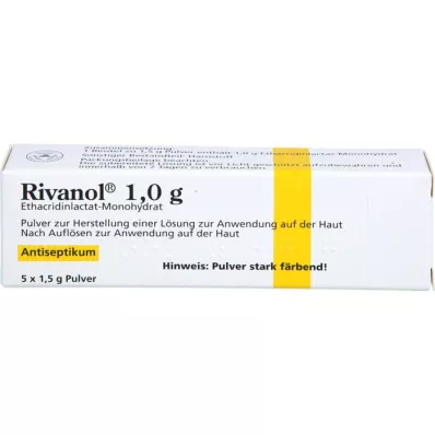 RIVANOL 1.0 g powder, 5 pcs