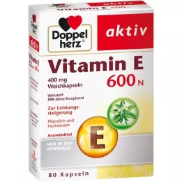 DOPPELHERZ Vitamin E 600 N Softgels, 80 Capsules