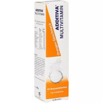 ADDITIVA Multivit.Orange R Effervescent Tablets, 20 pcs