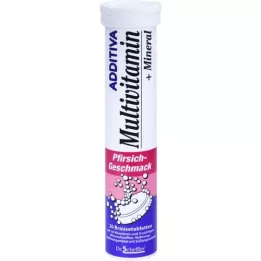 ADDITIVA Multivit. +Mineral Peach R Effervescent tablet, 20 pcs