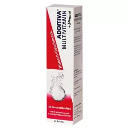 ADDITIVA Multivit. +Mineral Peach R Effervescent tablet, 20 pcs