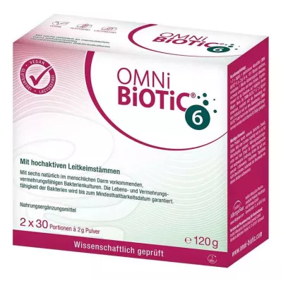 Omni Biotic 6 powder, 2X60 g
