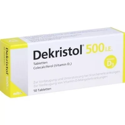 DEKRISTOL 500 I.E. tablets, 50 pcs