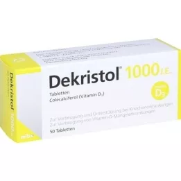 DEKRISTOL 1,000 I.U. tablets, 50 pcs