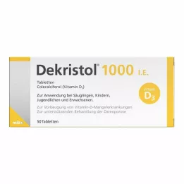 DEKRISTOL 1,000 I.U. tablets, 50 pcs